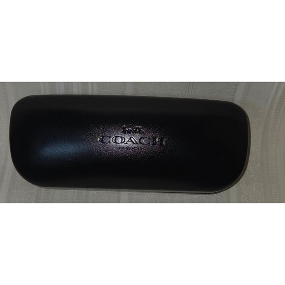 Coach New York Black Hard Clam Shell Eye Glasses Sunglasses Case  CASE ONLY - Picture 1 of 3